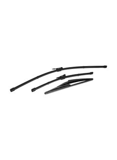 3-Piece Front Rear Windshield Wiper Blades For Fiat Grande Punto Set