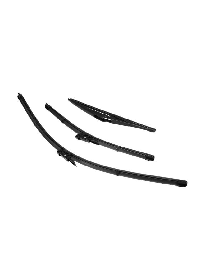 Generic - 3-Piece Front Rear Windshield Wiper Blades For Fiat Grande Punto Set - Image 1