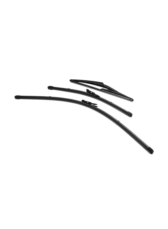 Generic - 3-Piece Front Rear Windshield Wiper Blades For Fiat Grande Punto Set - Image 1