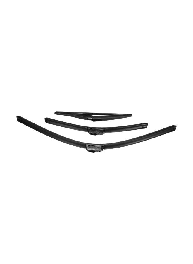 3-Piece Front Rear Windshield Replacement Wiper Blades For Ford Fiesta MK6 Set - v1580116319/N33942463A_1