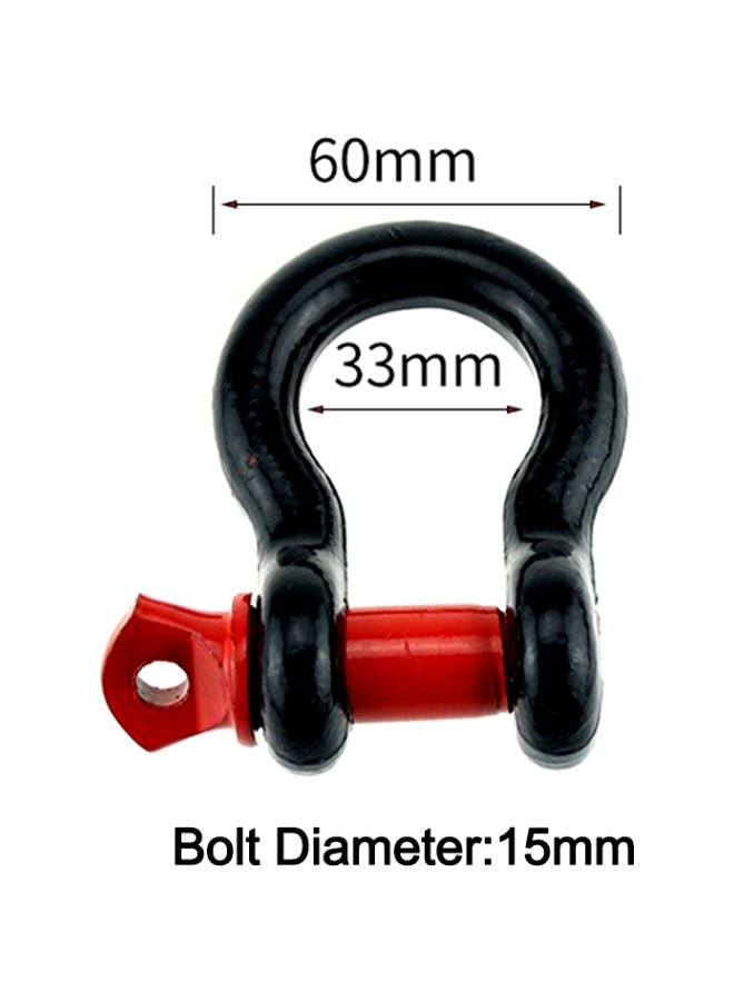 Generic 2-Piece D Ring Bow Shackle Isolator Towing Accessory Set  - Image 4