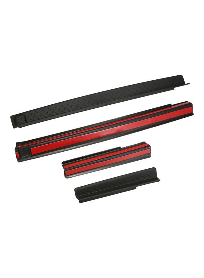 Generic 4-Piece Door Entry Sill Protector Plate Guards For Jeep Wrangler  - Image 2