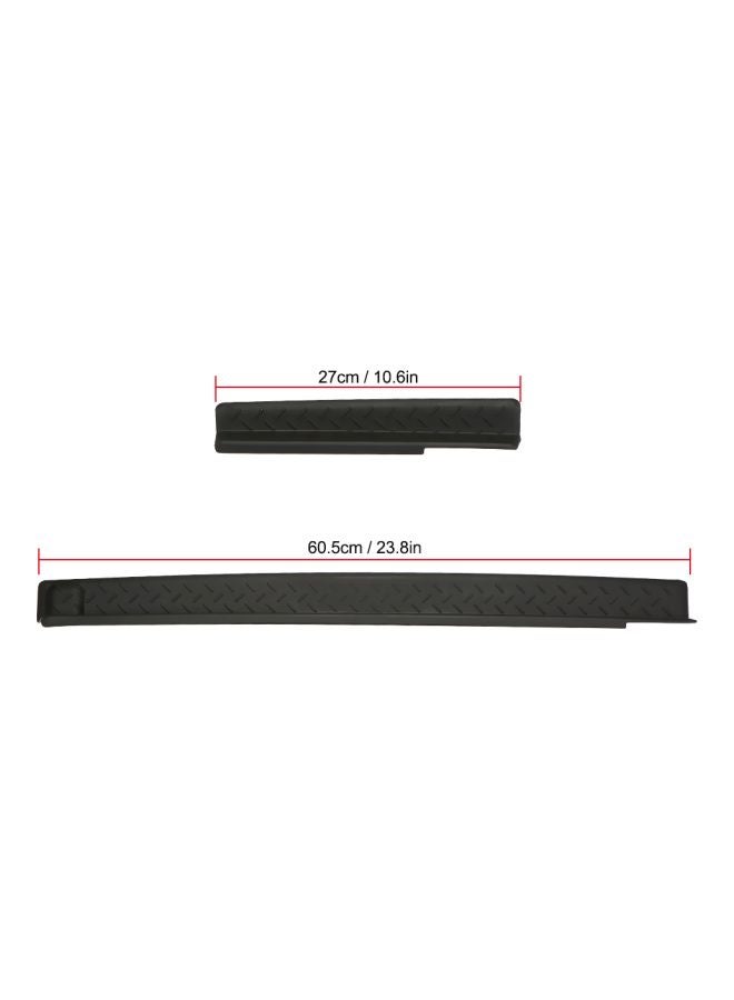 Generic 4-Piece Door Entry Sill Protector Plate Guards For Jeep Wrangler  - Image 3