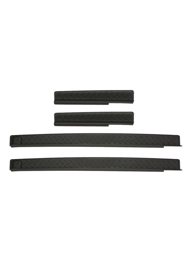 Generic 4-Piece Door Entry Sill Protector Plate Guards For Jeep Wrangler  - Image 1