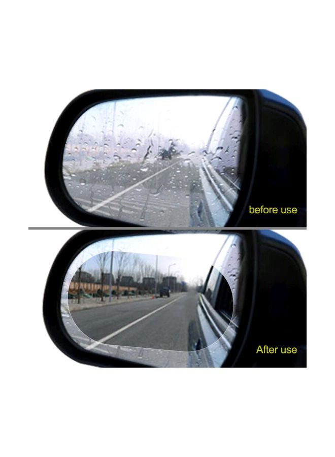 Generic 4-Piece Car Rear View Mirror Side Window Protective Film Set  - Image 4