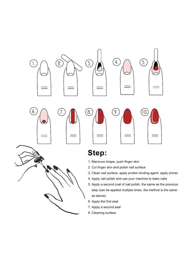 ANSELF 36-Piece Nail Art Colour Set Multicolour - Image 5