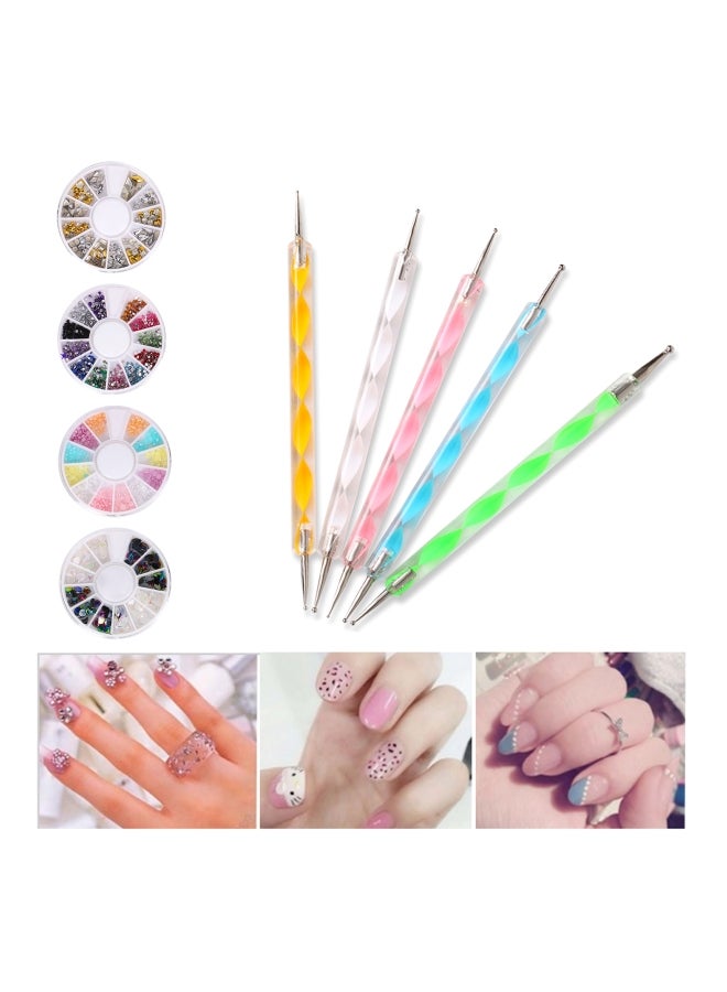 Nail Tool Kit Pink/White/Green - Image 2