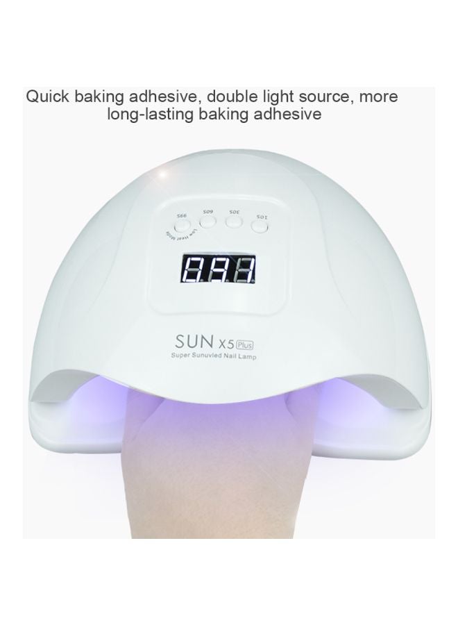 صن مجفف أظافر X5 بلس بمصباح بإضاءة LED يعمل بالأشعة فوق البنفسجيّة أبيض - Image 3