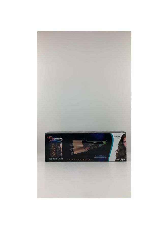 Professional Hair Cruler Black/Gold 30cm