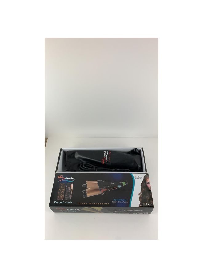 Professional Hair Cruler Black/Gold 30cm