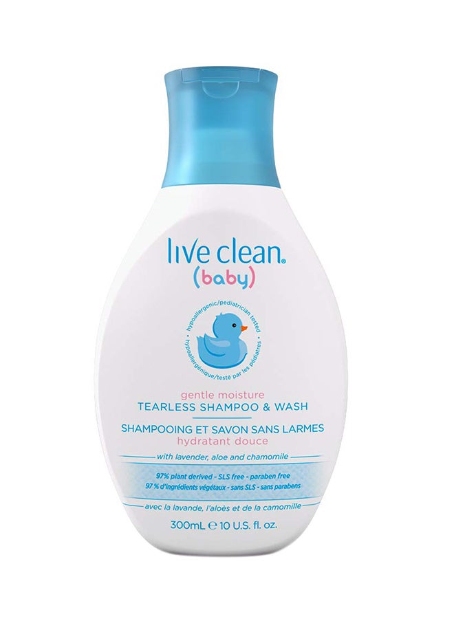 Live Clean Baby Gentle Moisture Tearless Shampoo And Wash - Image 1