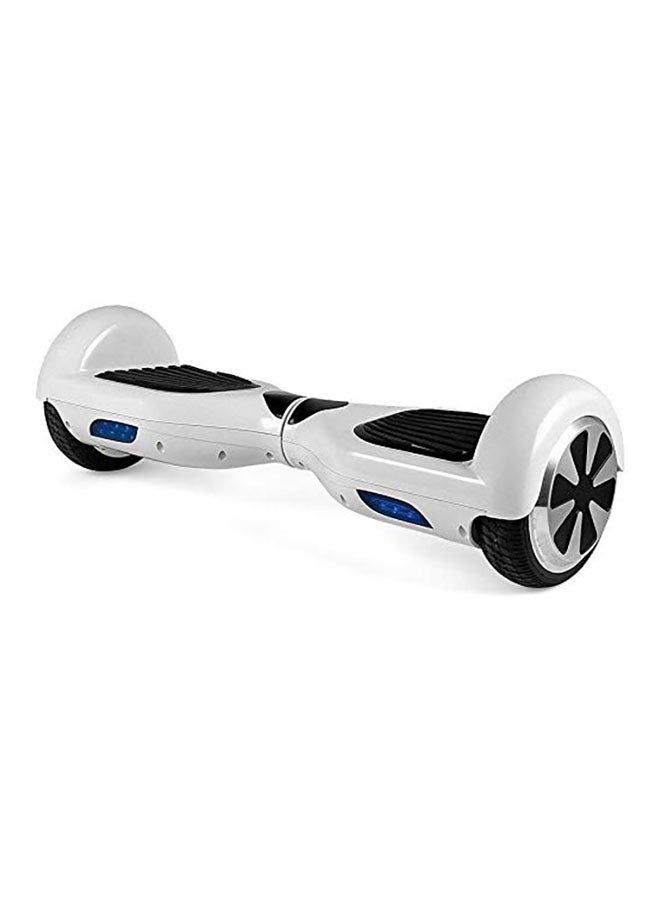 Two Wheel Non Slip Portable Lightweight Self Balance Electric Hoverboard White 58x17x18cm  - Image 2