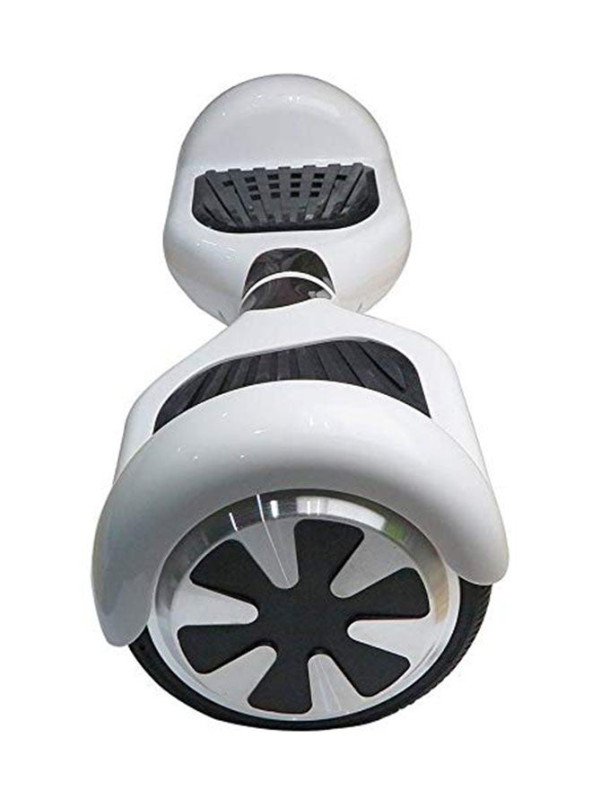 Two Wheel Non Slip Portable Lightweight Self Balance Electric Hoverboard White 58x17x18cm  - Image 3