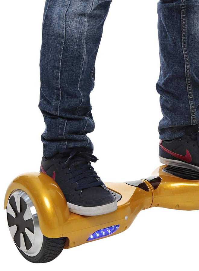 Two Wheel Non Slip Portable Lightweight Self Balance Electric Hoverboard Gold 58x17x18cm  - Image 5