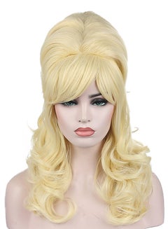 Kalyss Synthetic Curly Hair Wig Golden 2x1.02x0.98inch  - Image 1