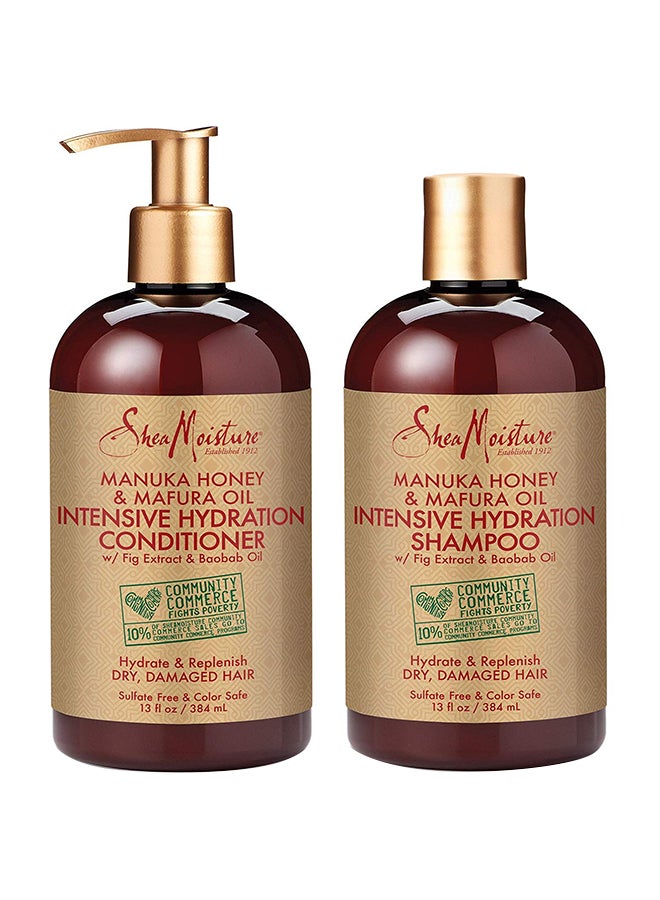 Shea - Moisture Intensive Hydration Shampoo And Conditioner Multicolour 384ml - Image 1