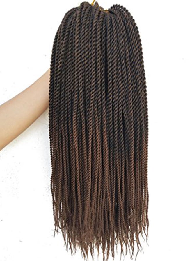 Twisted Crochet Braids Hair Extensions Dark Brown 18inch - v1580123900/N33921887A_2