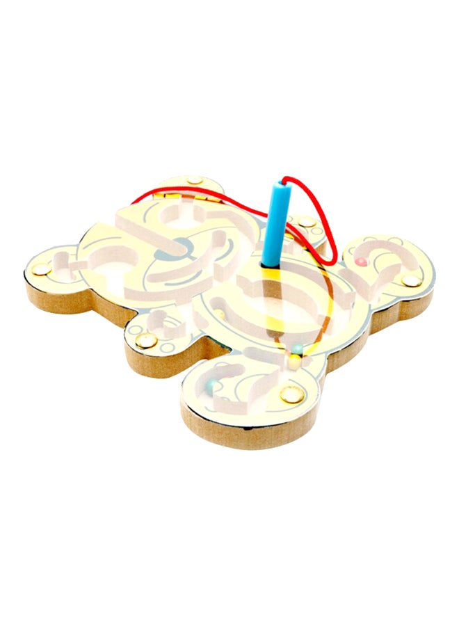Beauenty Creative Magnetic Wooden Maze Educational Kid's Hilarious Toy, 3+ Years 17x17x2.5cm  - Image 2