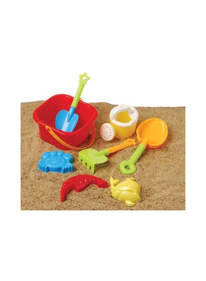 U.S. Toy 8-Piece Beach Bucket Sand Castle Play Set  - Image 2