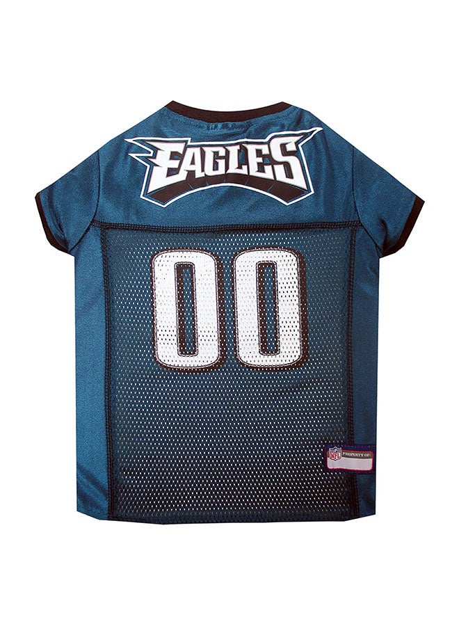 NFL Eagles Printed Dog Jersey Blue/Black 18 x 12 x 0.8inch - Image 1