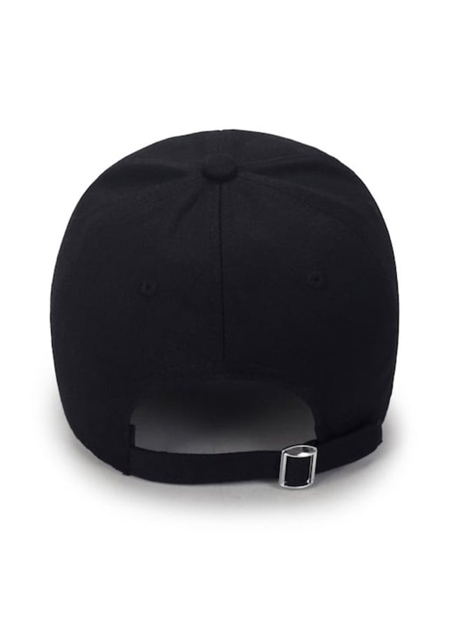 Beauenty Metal Ring Detail  Baseball Cap Black - Image 2
