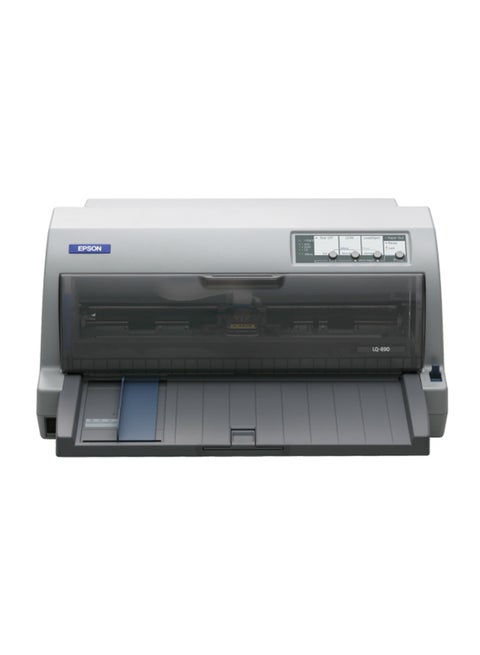 LQ-690 24-Pin Dot Matrix Printer, Up to 529 cps, 360 x 360 dpi, 128 KB buffer, Parallel, USB Grey