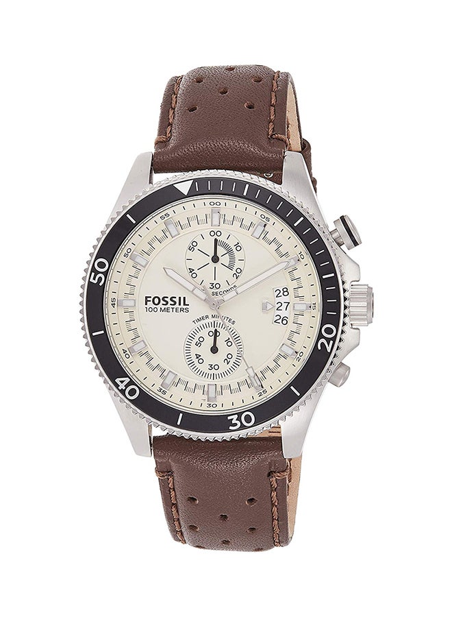 FOSSIL Men's Leather Chronograph Wrist Watch CH2943 