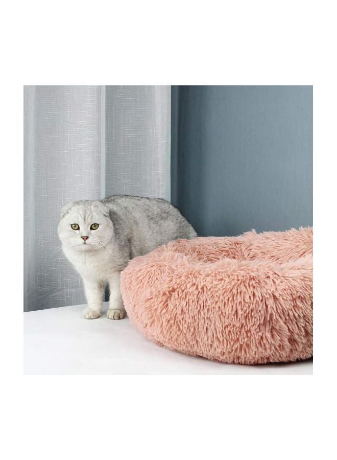 Blusea Round Plush Bed Pink 50cm - Image 4