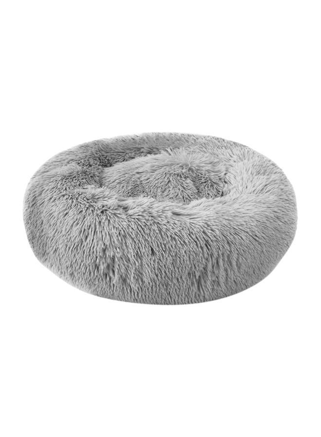 Blusea Round Plush Bed Light Grey 60cm - Image 1