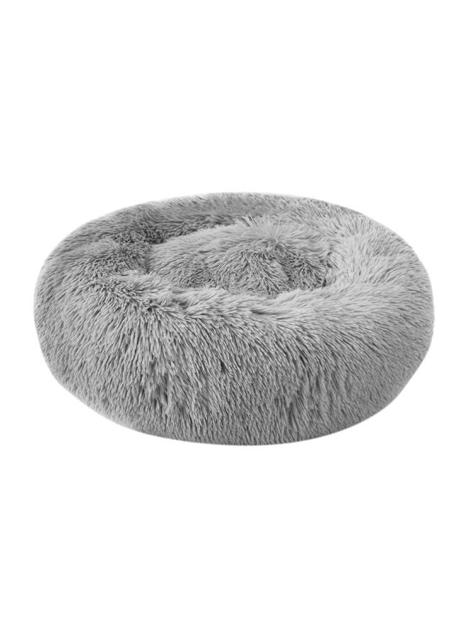 Blusea Round Plush Bed Light Grey 50cm - Image 1