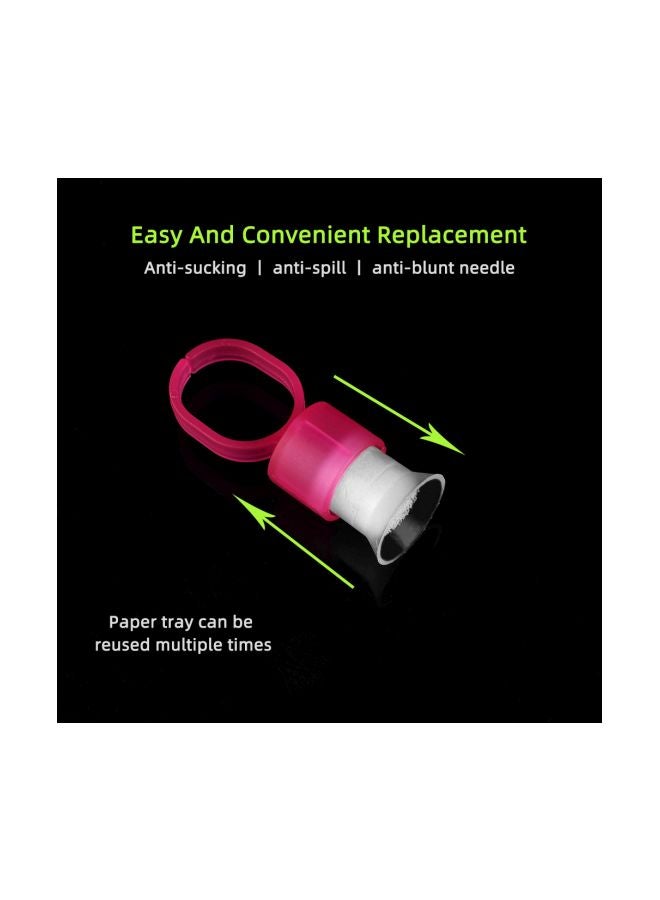 Disposable Tattoo Ink Cup Set Pink/White - Image 3