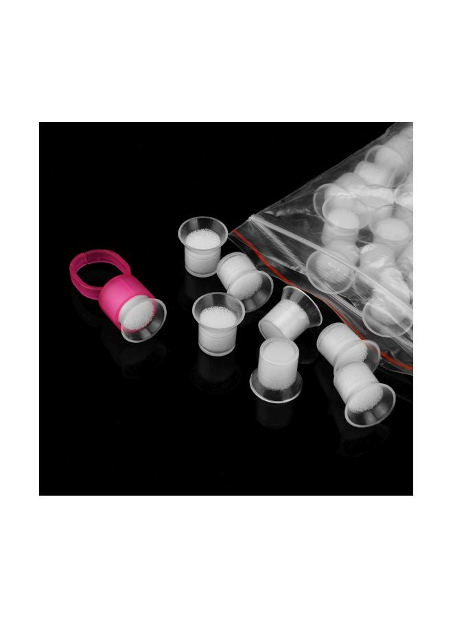 Disposable Tattoo Ink Cup Set Pink/White - Image 5