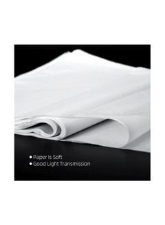 Generic 100-Piece Carbon Graphite Tracing Paper Set White  - Image 3