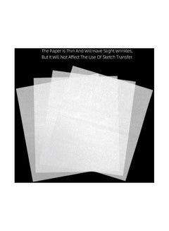 Generic 100-Piece Carbon Graphite Tracing Paper Set White  - Image 2