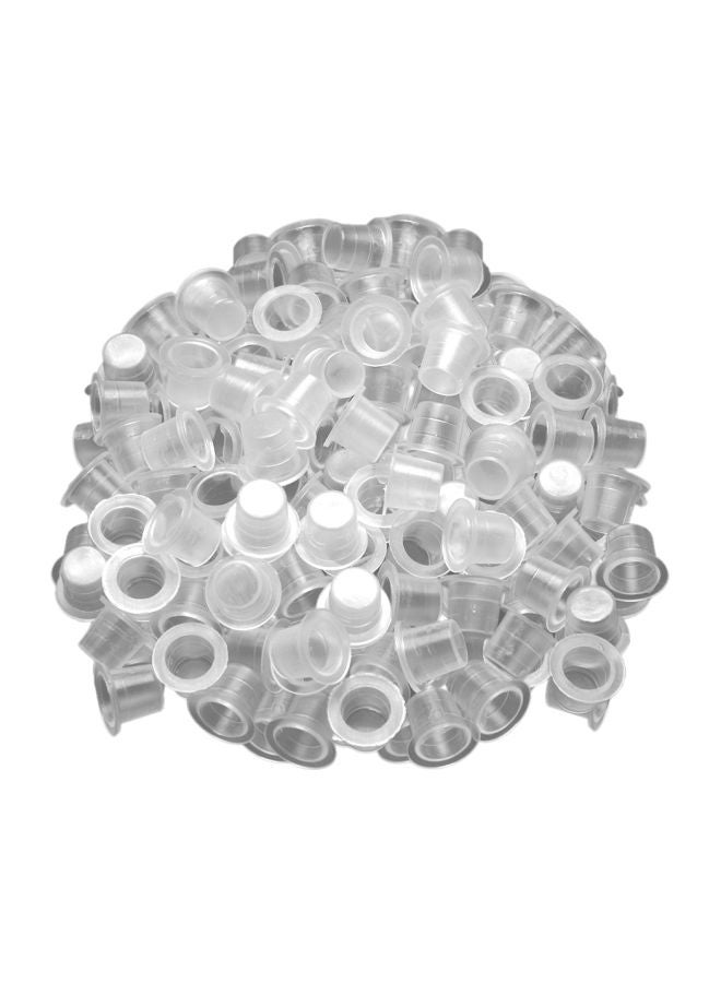 Generic 1000-Piece Disposable Tattoo Ink Cap Clear - Image 1