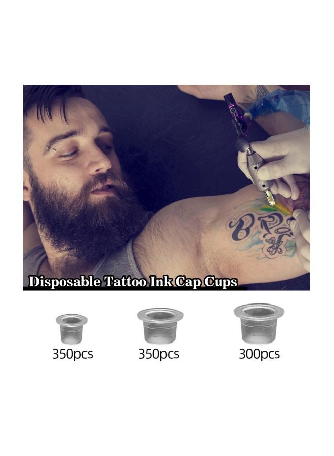 Generic 1000-Piece Disposable Tattoo Ink Cap Clear - Image 2