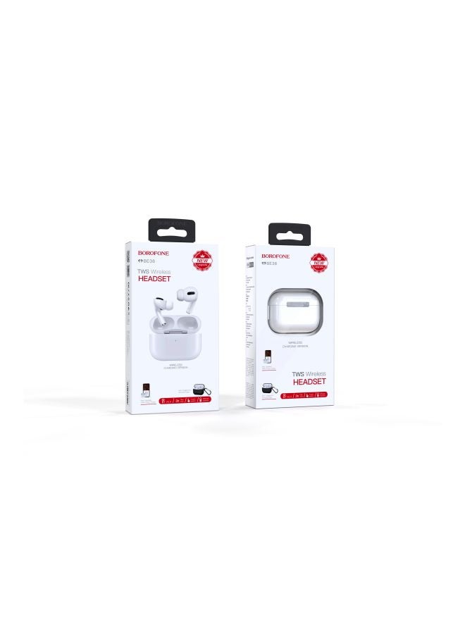 بوروفون سماعات أذن داخلية بتقنية البلوتوث مع علبة شحن أبيض - Image 3