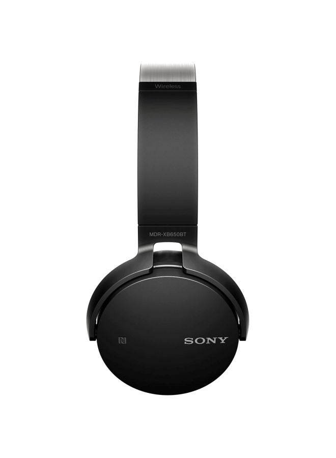 سوني سماعات رأس MDR-XB650BT لاسلكية بتصميم يغطي الأذن أسود - Image 2