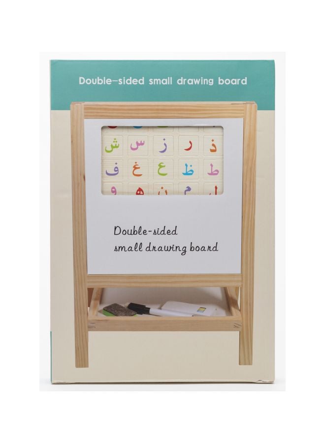 لوح رسم بوجهين البني/الأبيض - Image 2