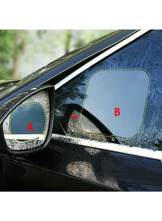Generic 4-Piece Waterproof Car Rear View Mirror Protective Film  - Image 4