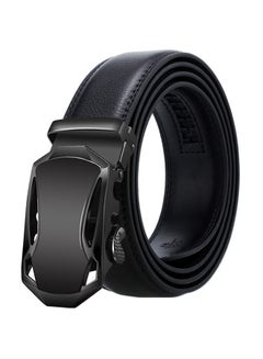 Generic Genuine Leather Belt With Automatic Locking Buckle Black 