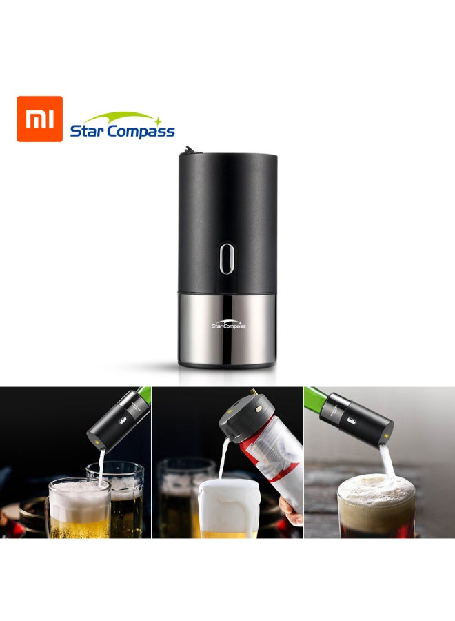 Xiaomi - Star Compass Beer Foam Maker Black 10 x 5 x 10cm - Image 1