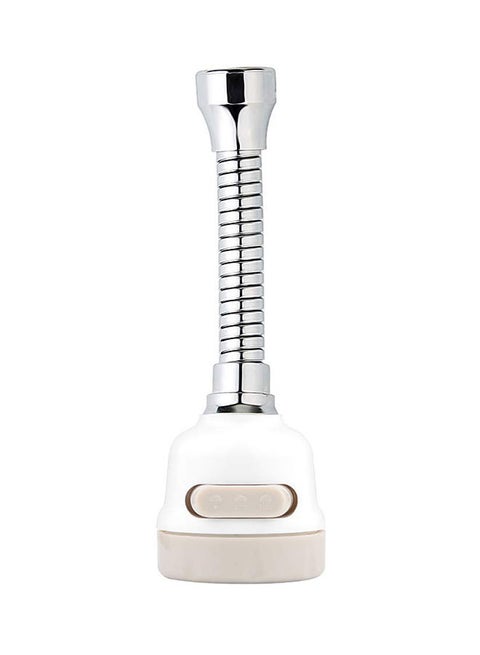 Three Gear Adjustable Faucet Sprayer Silver/White 8.5 x 5.3 x 5.3cm