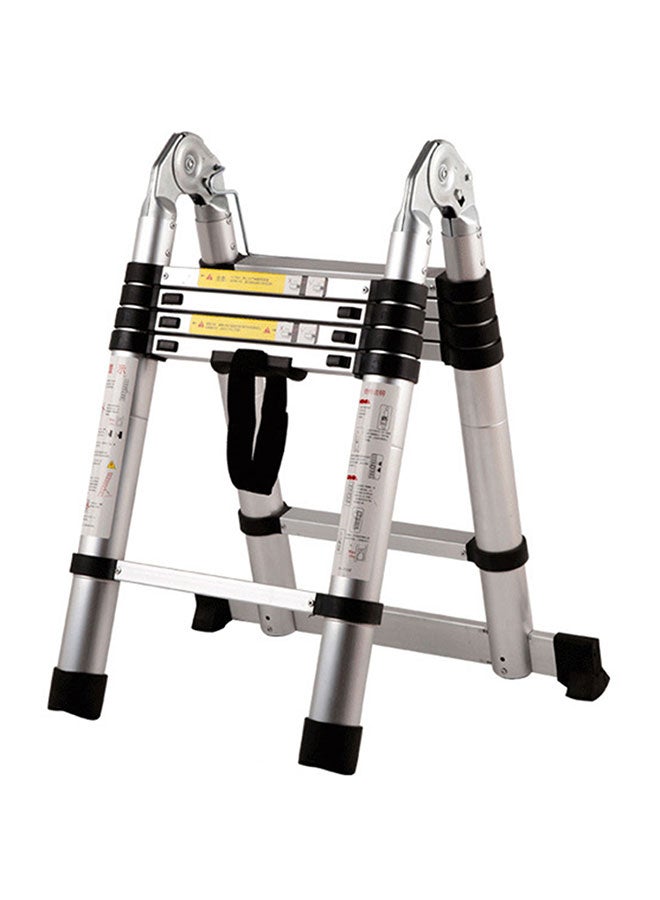 Portable Multi-Use Extension Telescopic Ladder Silver 2.2meter - Image 2