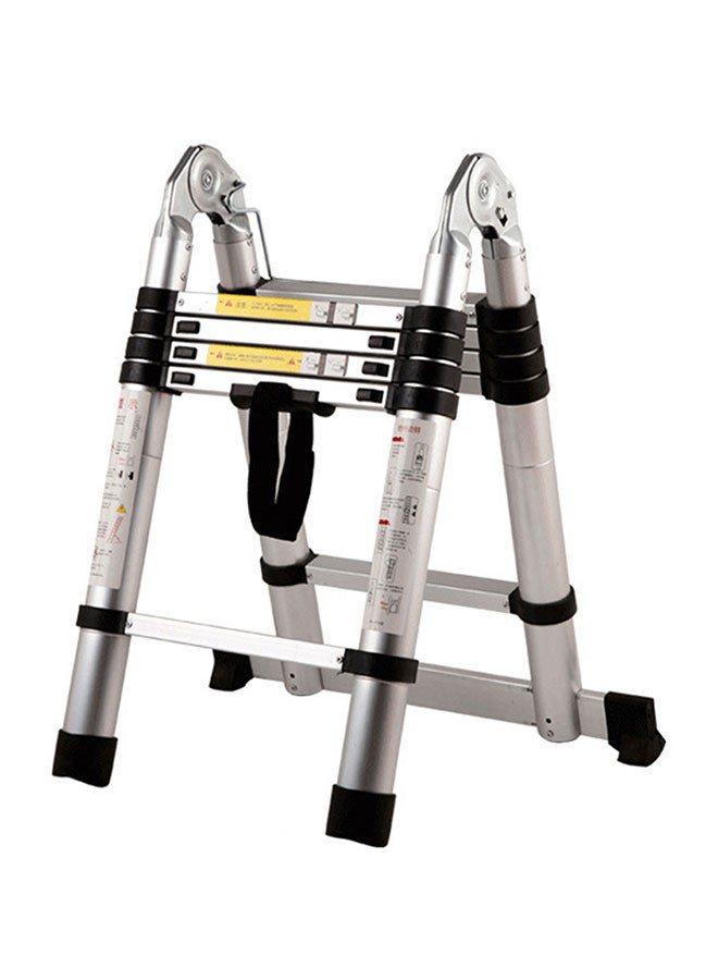 Portable Multi-Use Extension Telescopic Ladder Silver 1.9meter - Image 2