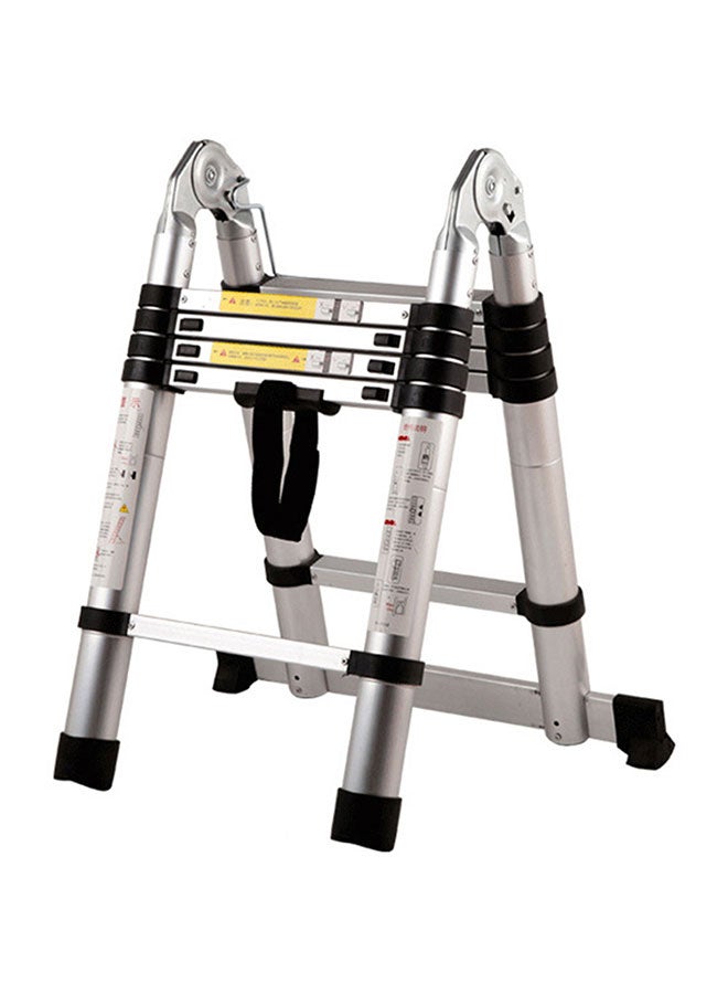 Portable Multi-Use Extension Telescopic Ladder Silver 1.3meter - Image 1