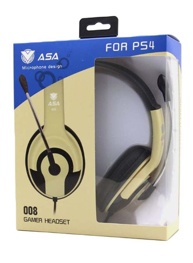 أيه أس أيه سماعة رأس للألعاب مزوّدة بميكروفون لجهاز بلايستيشن 4 - Image 3