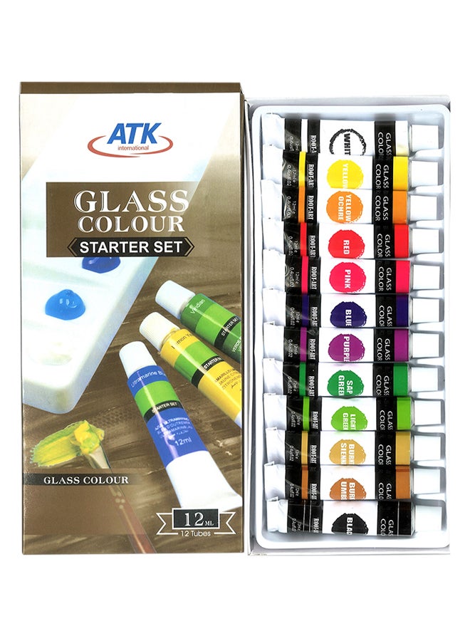 ATK 12-Piece Glass Colour Starter Set Multicolour - Image 1