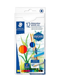 STAEDTLER 12-Piece Aquarell Watercolor Pencil Multicolour  - Image 1