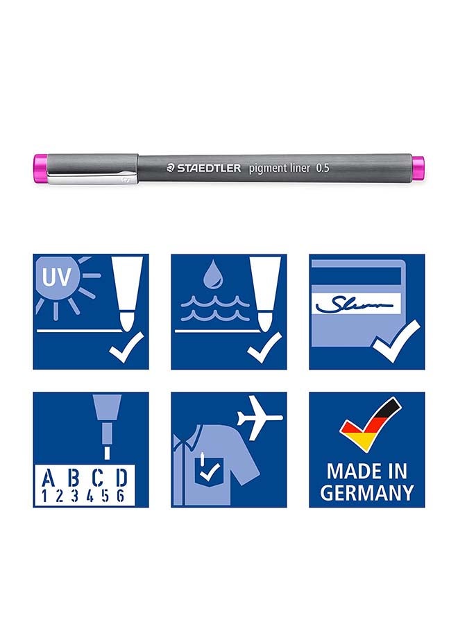 STAEDTLER - 12-Piece Pigment Liner Set Multicolour - Image 1